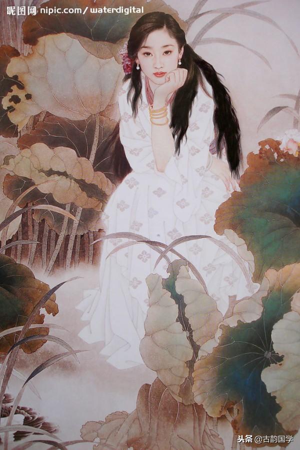 中国古典百美诗画（上）：一位佳丽一首古诗，可谓赏心悦目，收藏