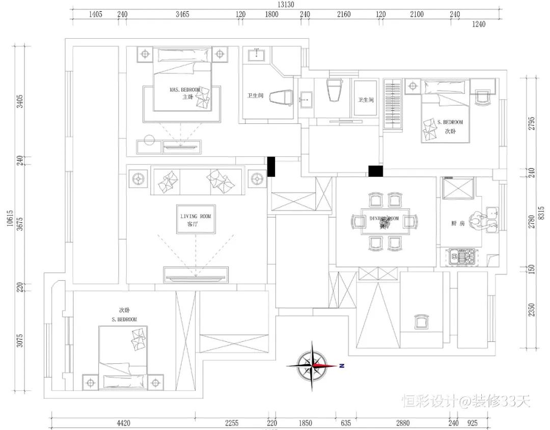 明清家具在现代家庭摆放,原木色古代家具摆放
