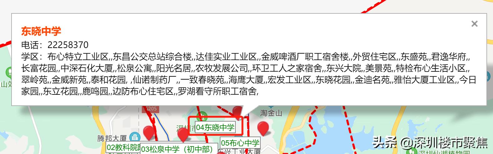 深圳罗湖区有哪些名校,翠园东晓中学在深圳排名