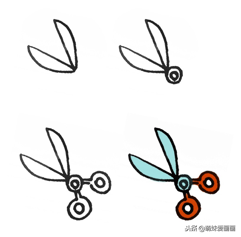 儿童简笔画文具素材大全｜4步画出常见的文具，值得收藏