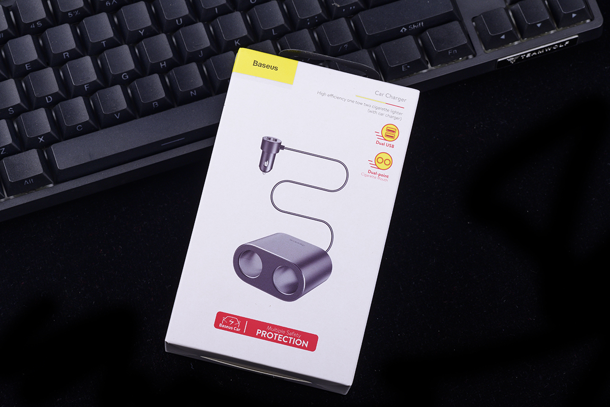 倍思点烟器车载快充数据线,车载点烟器插头转换器倍思