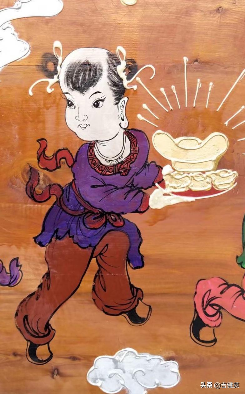 陇西丧葬画棺,甘肃陇西传统棺图片