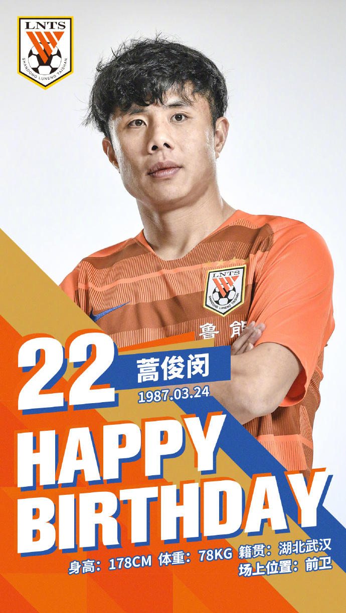 鲁能生日快乐,山东泰山鲁能球员生日祝福视频