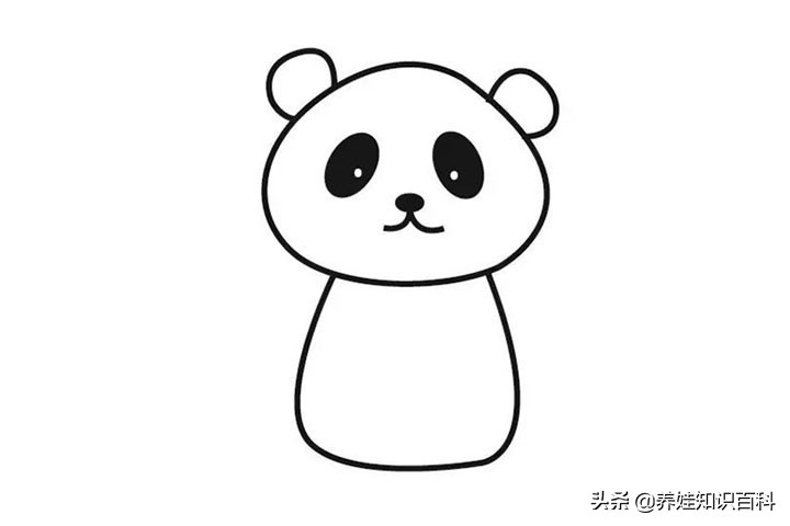 熊猫怎么画最简单儿童,熊猫怎么画超级简单一学就会