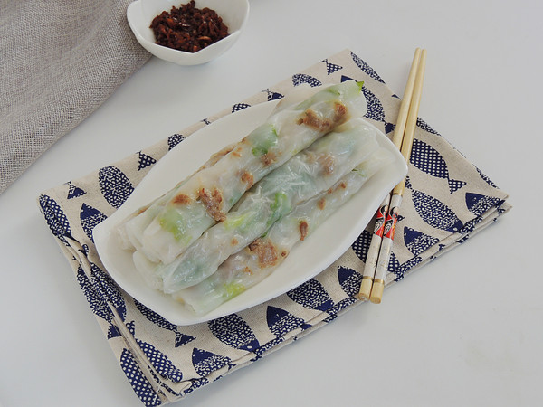 家常版肠粉美味多汁好吃不贵,肠粉熟粉浆做法