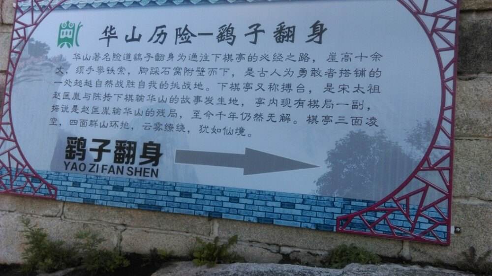 华山地图高清版攻略,最全华山攻略地图