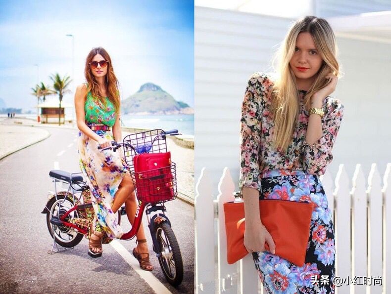 春夏碎花单品怎么搭配衣服,小碎花的正确搭配尽显少女气质