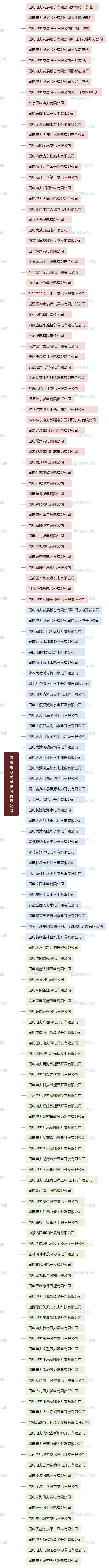 国家能源集团国华电力公司,国家能源投资集团下属电厂