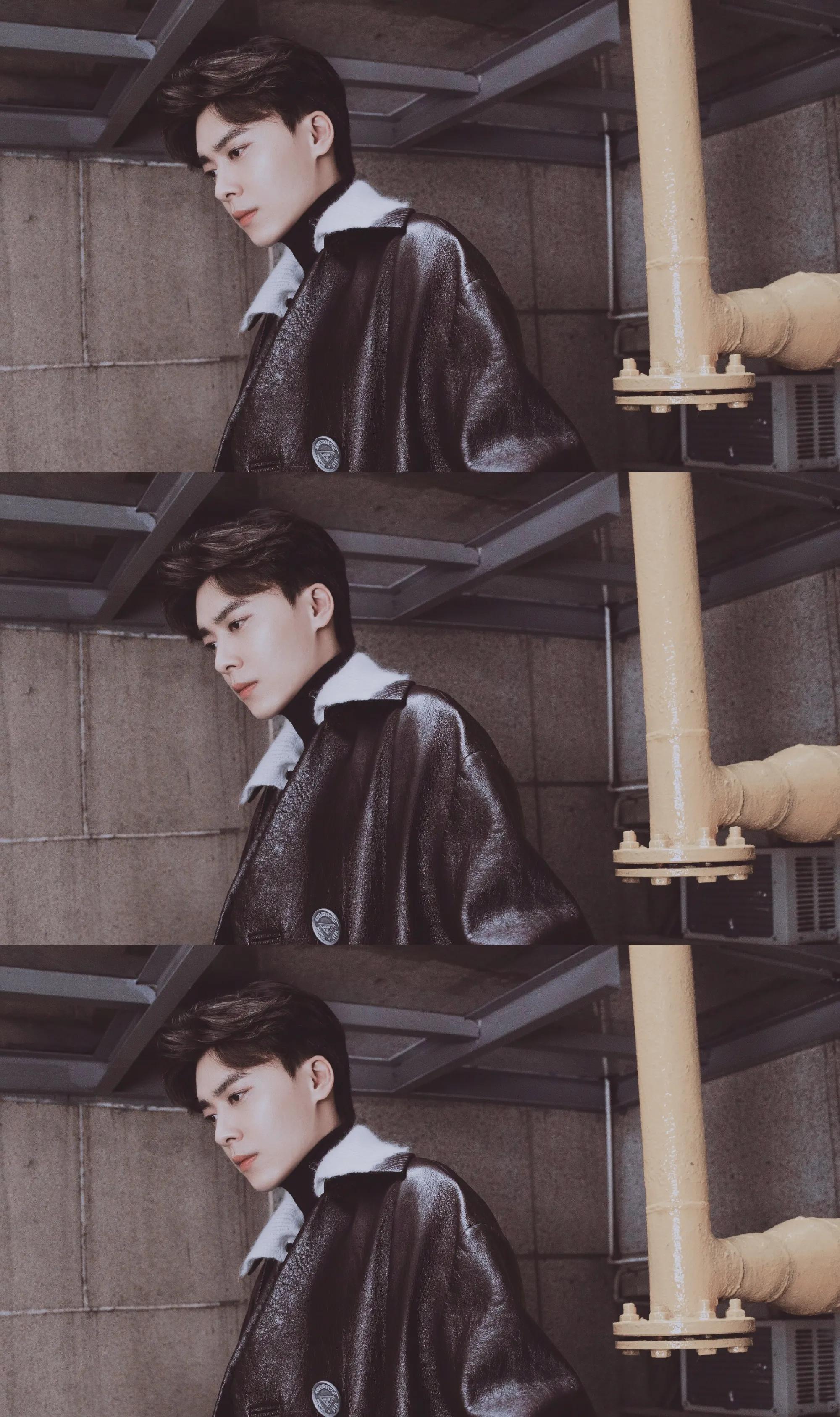 李易峰西装街拍图片,李易峰红皮衣花絮视频