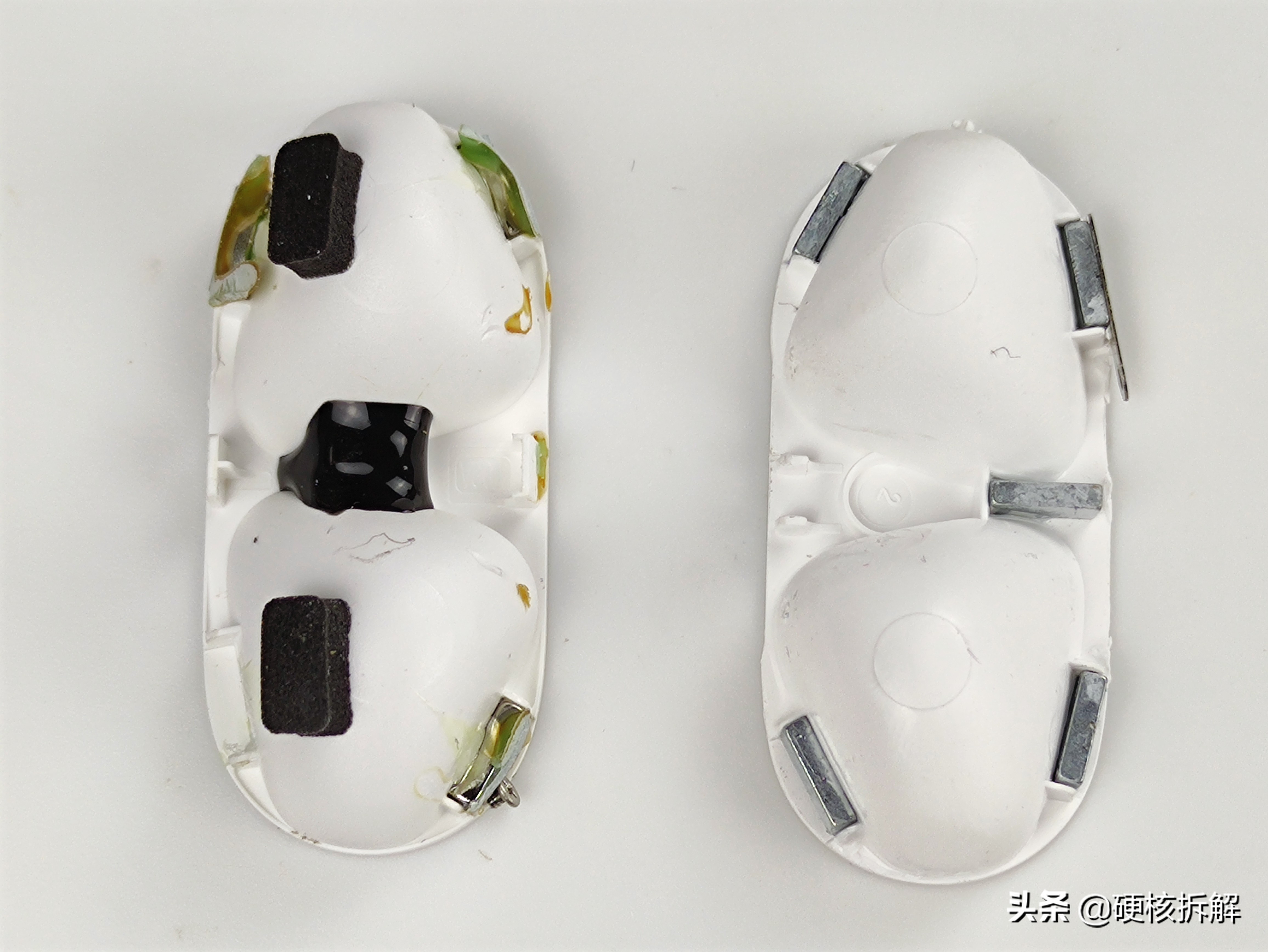 拆解苹果airpods和华强北airpods,拆解airpods耳机喇叭