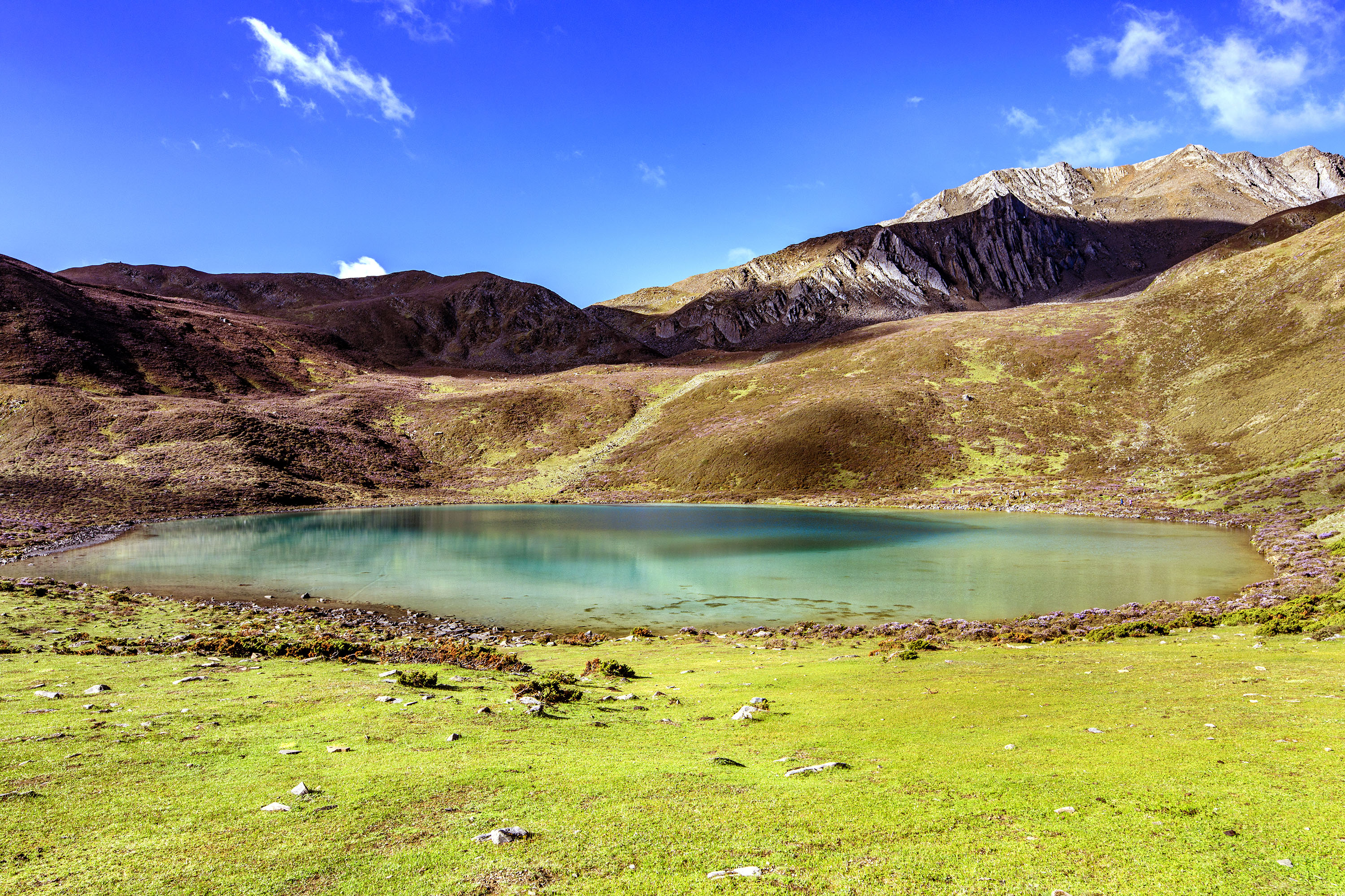 贡嘎雪山自由旅拍,里索海贡嘎雪山全景