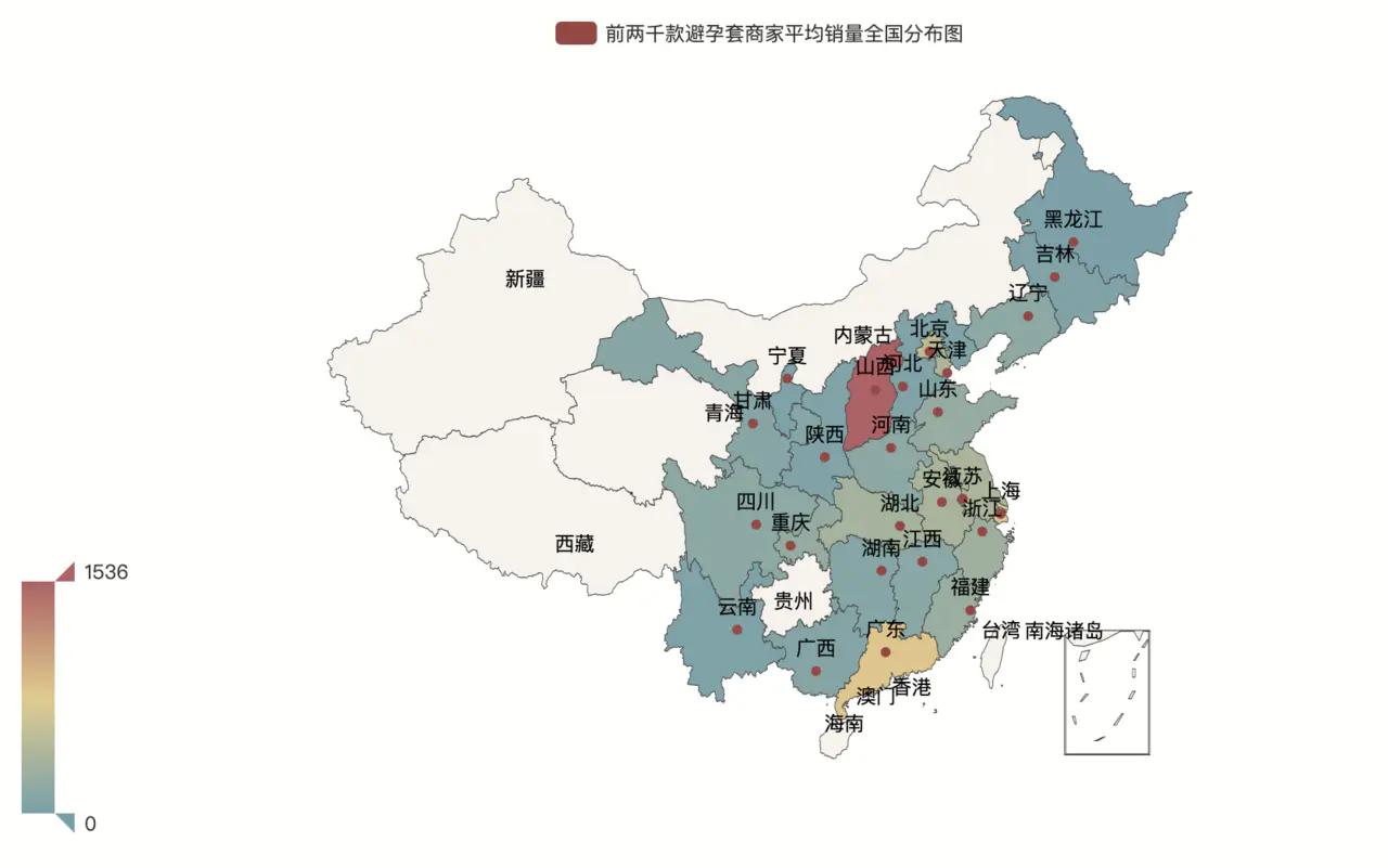 用Python分析2000款避孕套，看哪个省用的多