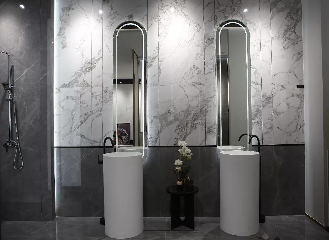 冠星王澜系列展厅效果,冠星王陶瓷佛山总部展厅