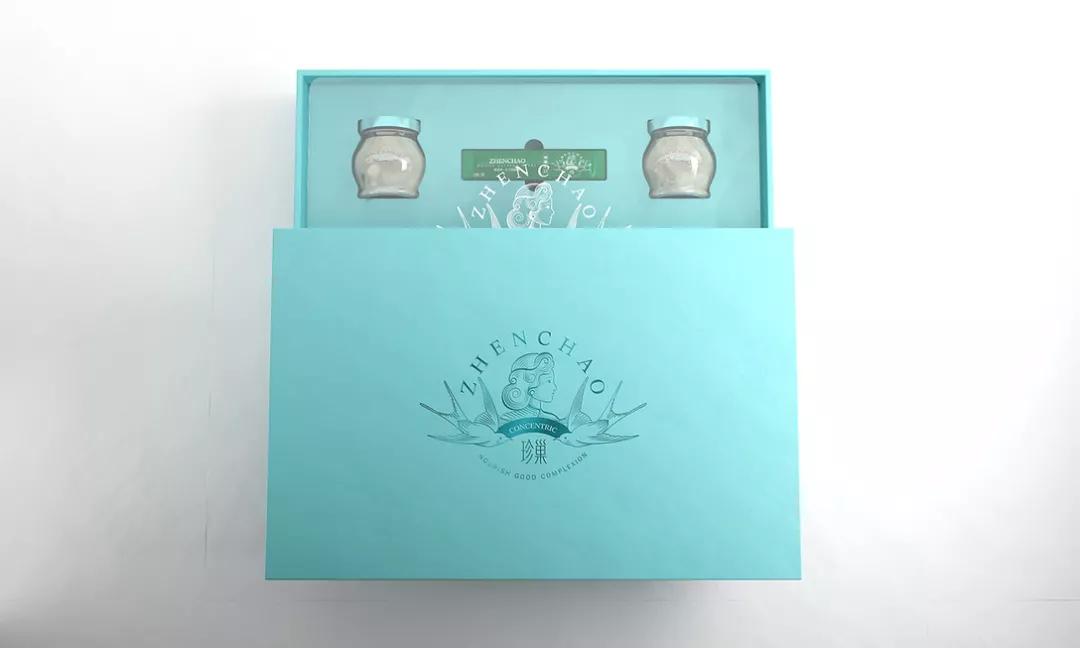 中国风时尚燕窝盒包装,100克燕窝礼盒高档包装盒