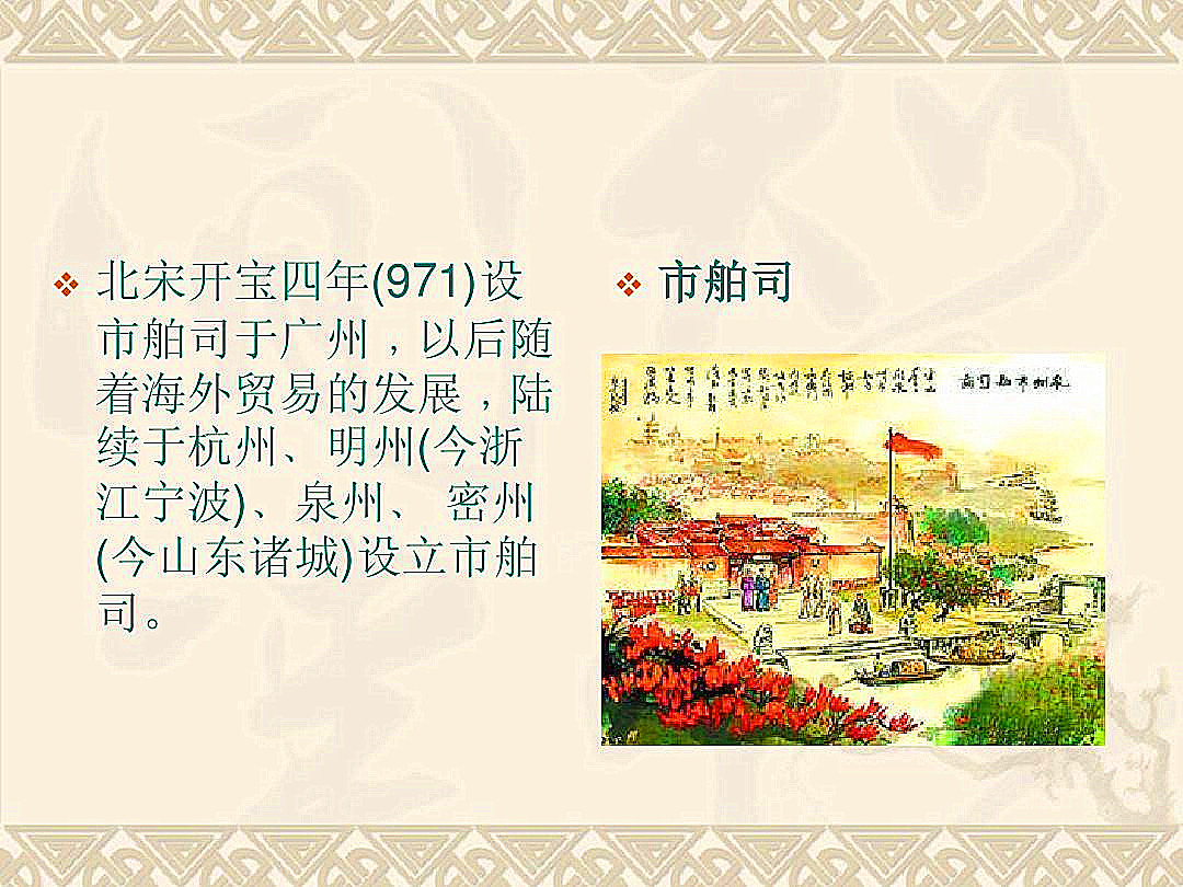 宋代的市舶司主要是干嘛的,宋代市舶司收入有多少