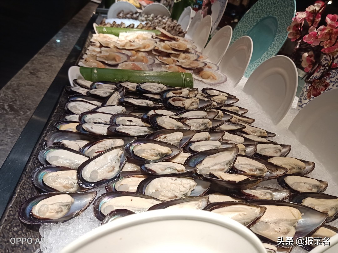 螃蟹虾扇贝,海鲜自助螃蟹和大扇贝