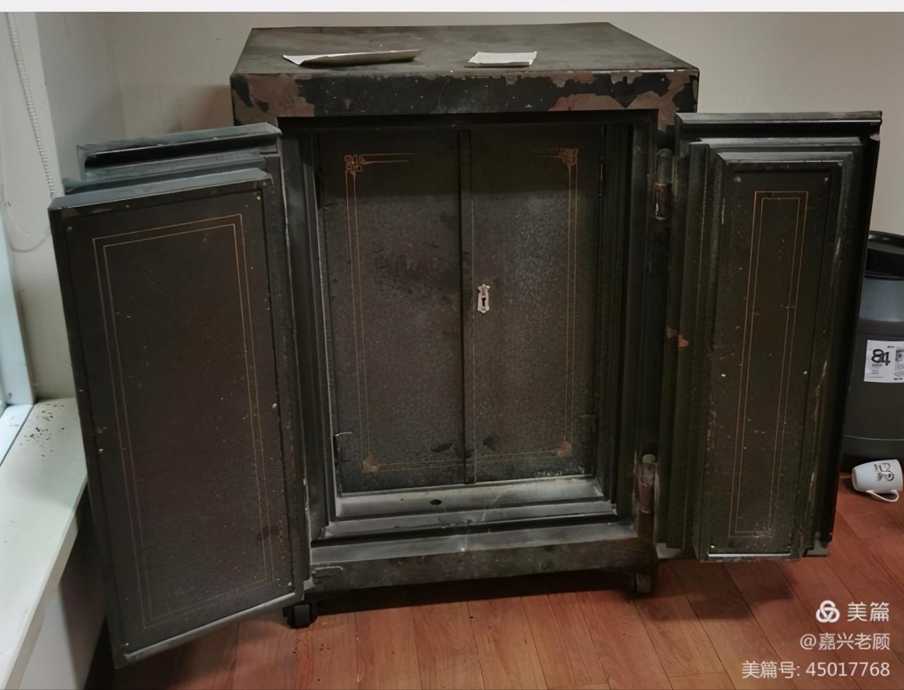嘉绢*物文**级老物件|日伪期间日制保险柜