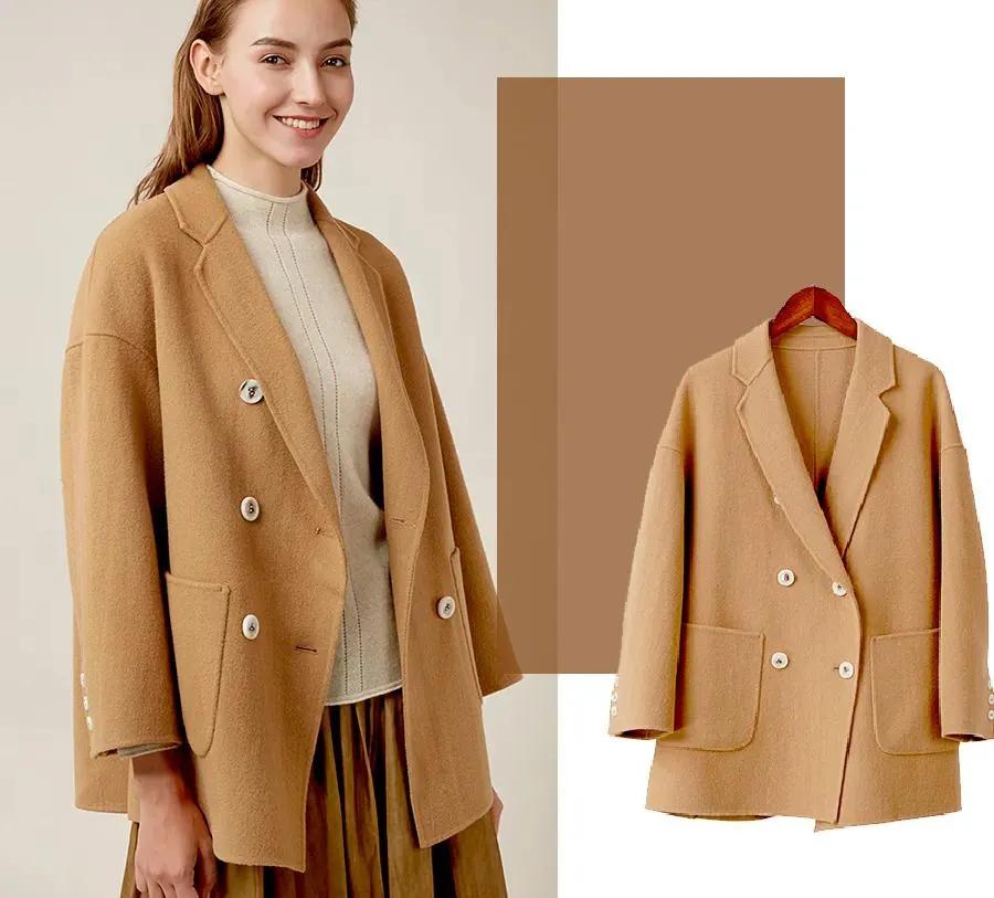 大格子大衣好看吗,焦糖色大衣好看吗