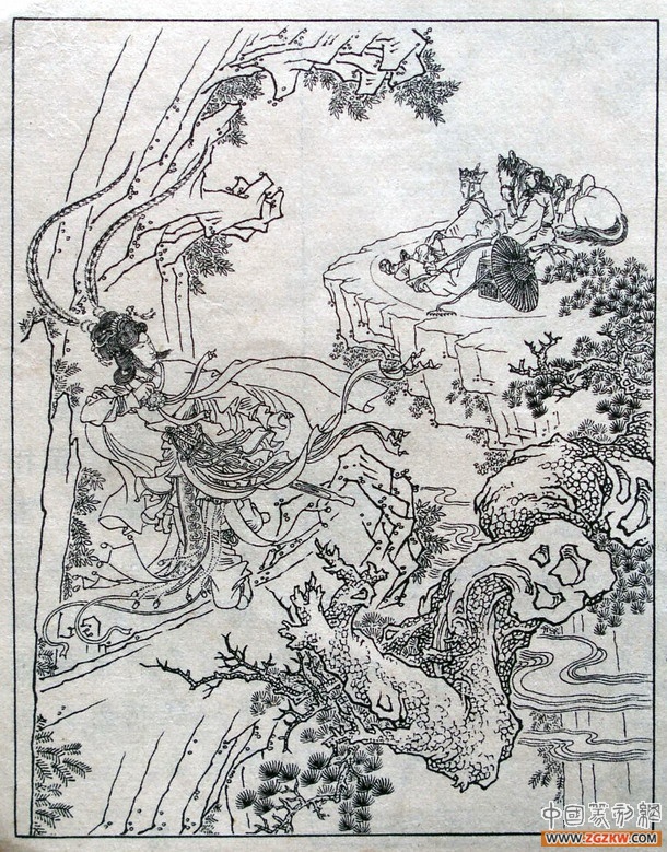 《西游记》之三打白骨精背景图,西游记三打白骨精文字版图文