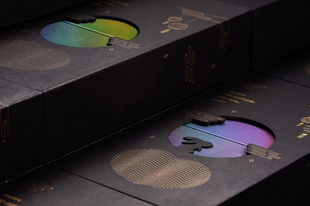 创意插画月饼礼盒长条形,创意满满的中秋节月饼包装设计