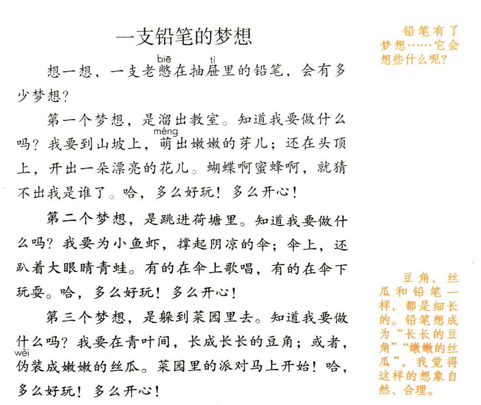 统编版小学语文想象类习作汇总,语文三下奇妙的想象作文范文