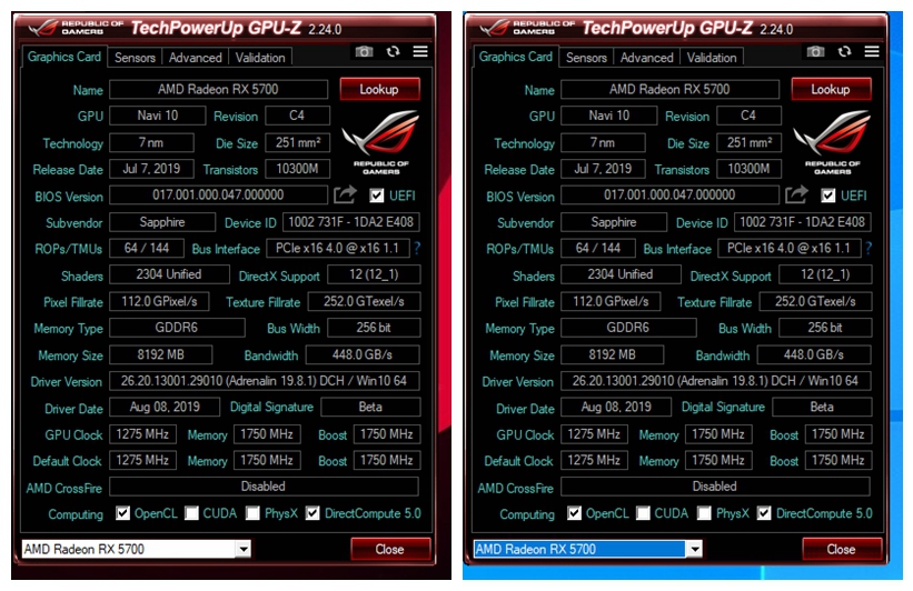 蓝宝石5700超白金版oc测评,蓝宝石rx5700白金版oc评测
