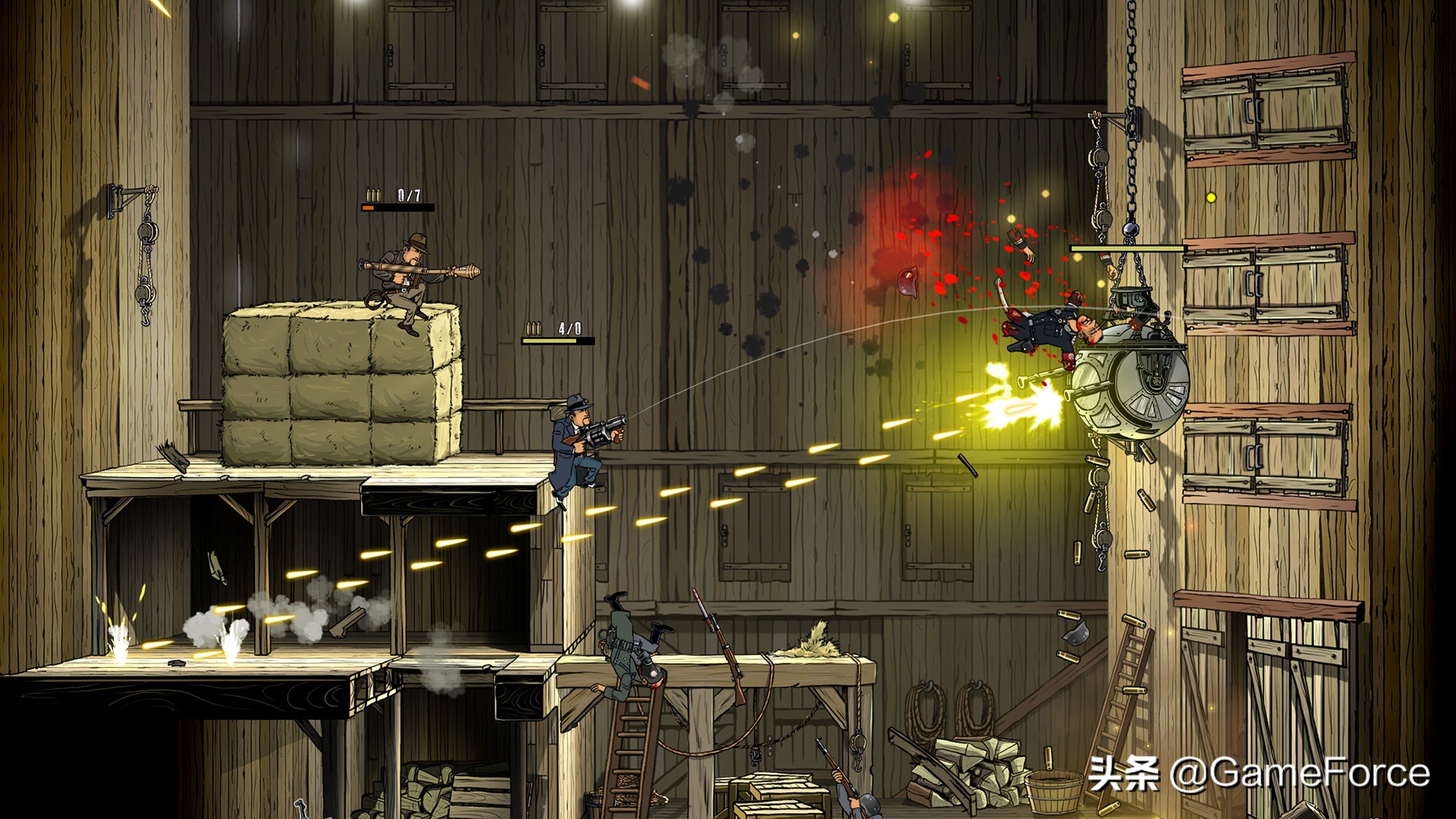 勇闯德军总部街机版闯关教学,枪血黑手党2评测