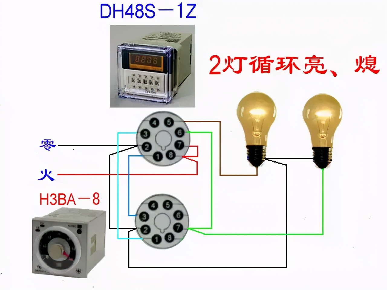 电工正反转电路图和实物接线图,低压电工考试实操实物接线图