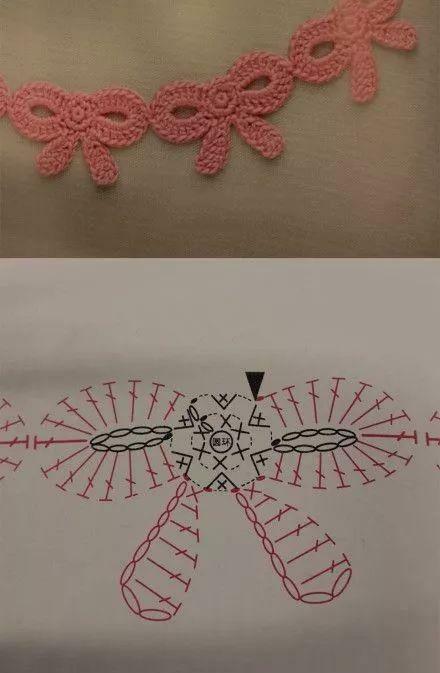 蝴蝶结钩织教程简单小清新,钩织大蝴蝶结的教程