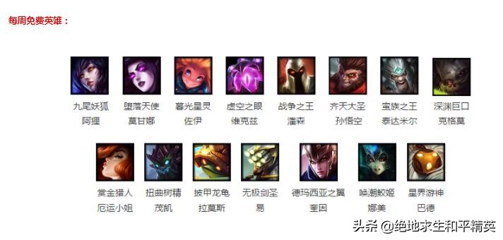 英雄联盟7月五号将进行不停机更新,免费周英雄将升级至15个