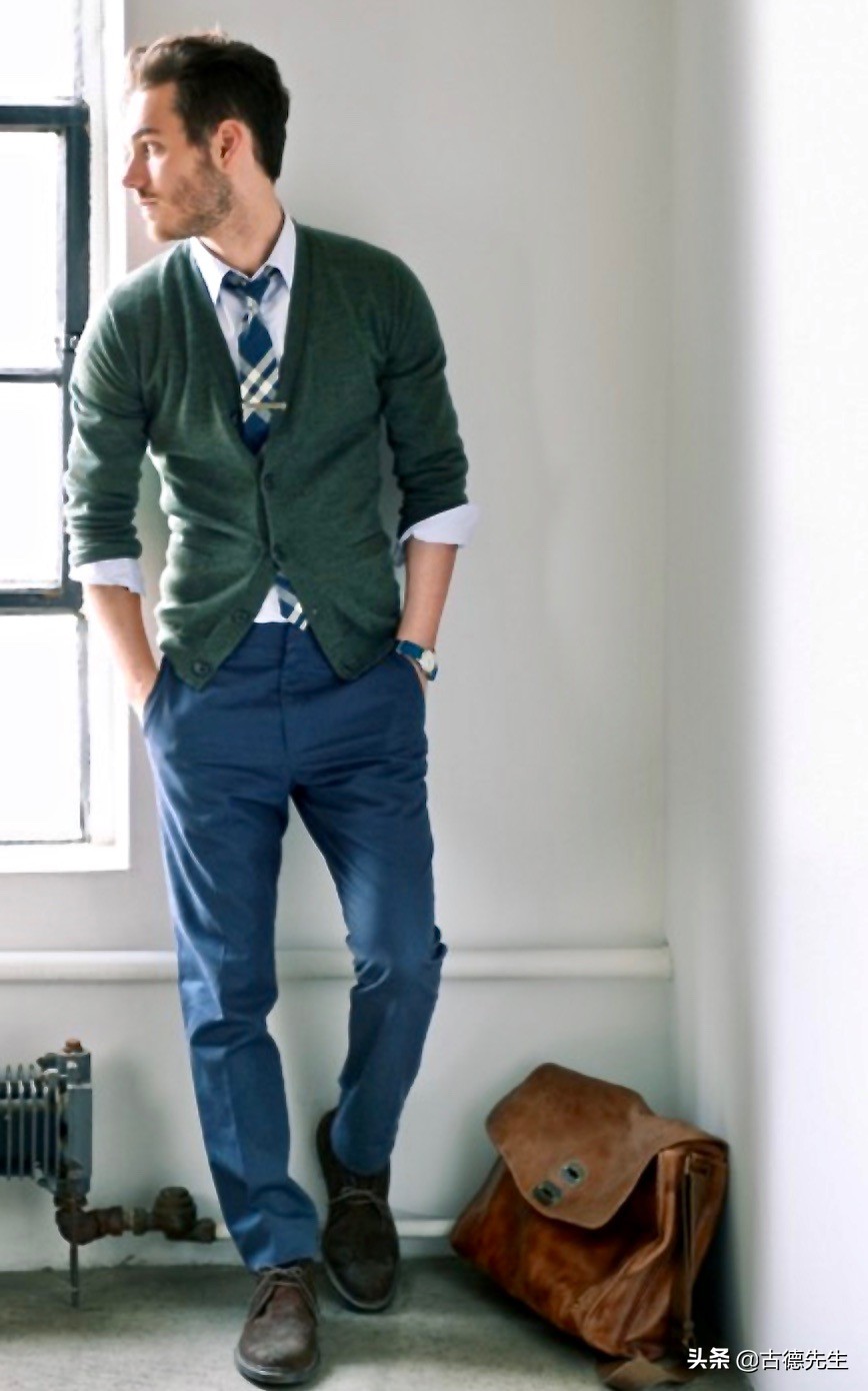 男式个性春季穿搭,男士显白穿搭