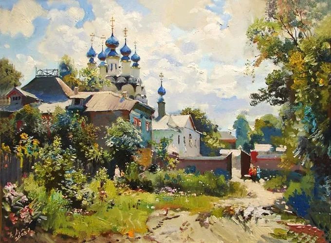 西欧大师画家的风景油画作品,卢卡斯风景油画作品