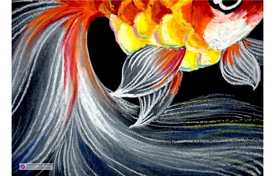 画金鱼儿童画,儿童画教程大全简单漂亮的花