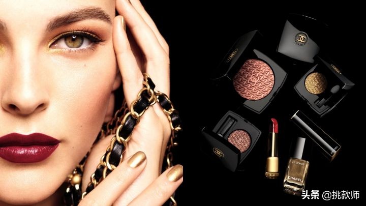 CHANEL香奈儿2020圣诞彩妆链带图腾，超美噢