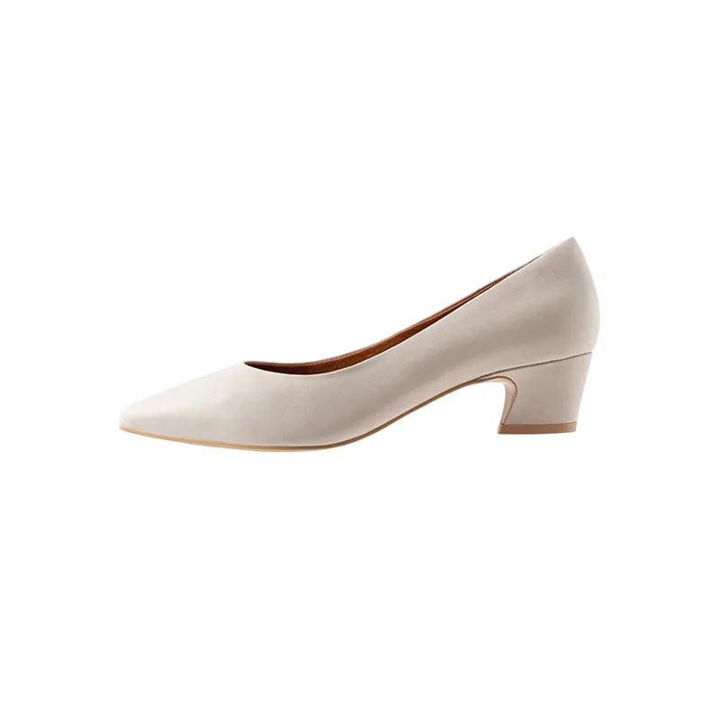 方头法式赫本风女单鞋粗跟,赫本风复古粗跟单鞋显脚瘦