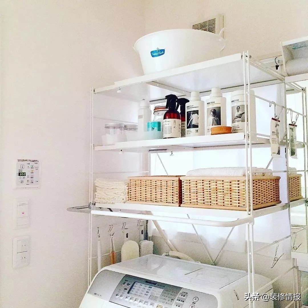 日本洗衣区收纳方法,日本主妇洗衣偷懒小妙招