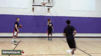 投篮急停急起的脚步练习,配合及对抗中的投篮练习