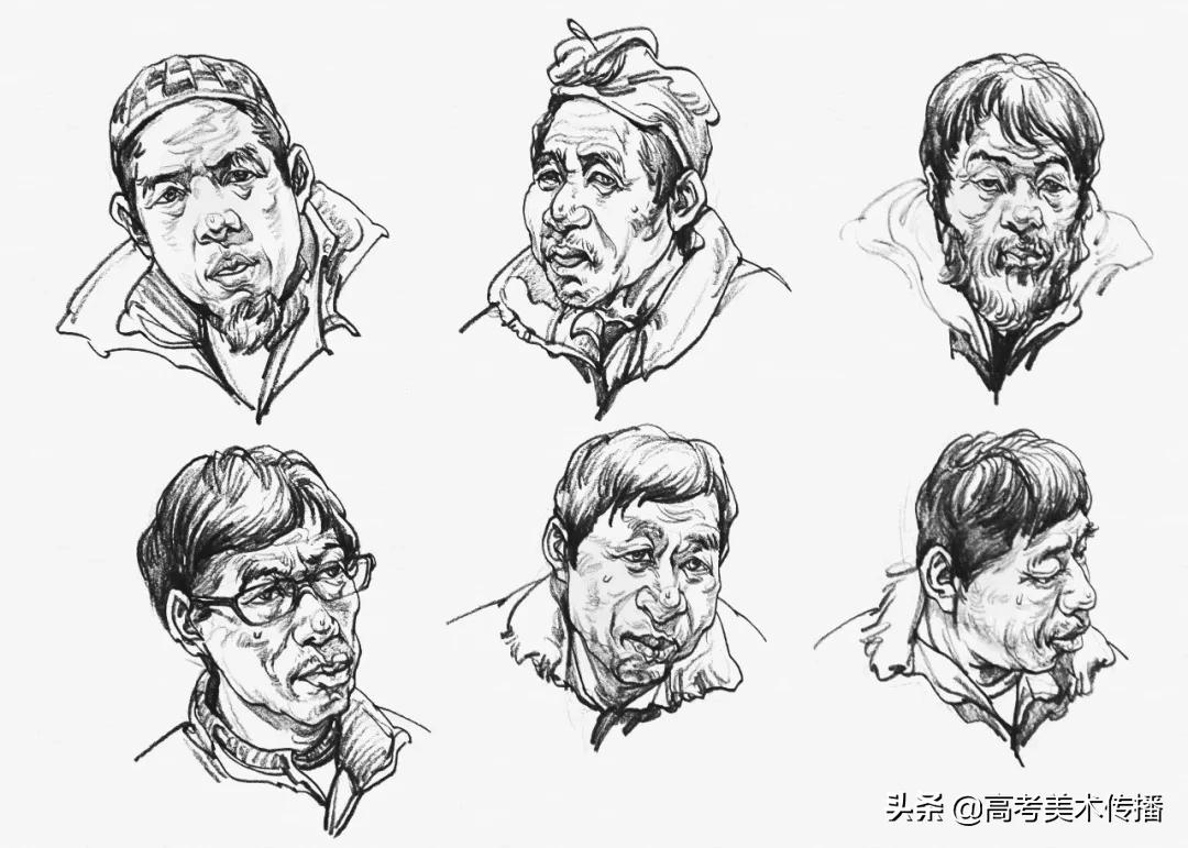 速写五官技法,速写五官的画法精讲