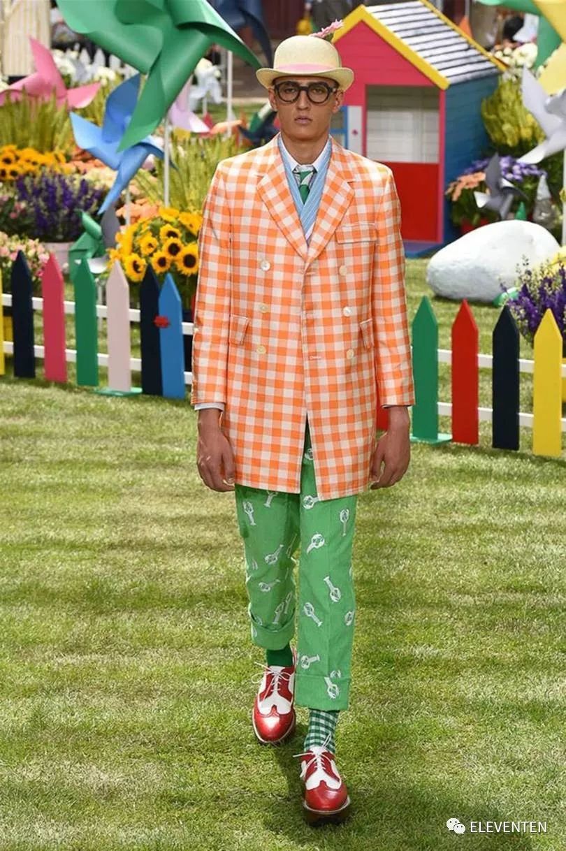 thombrowne2018男装,ThomBrowne2018春夏男装闭场造型