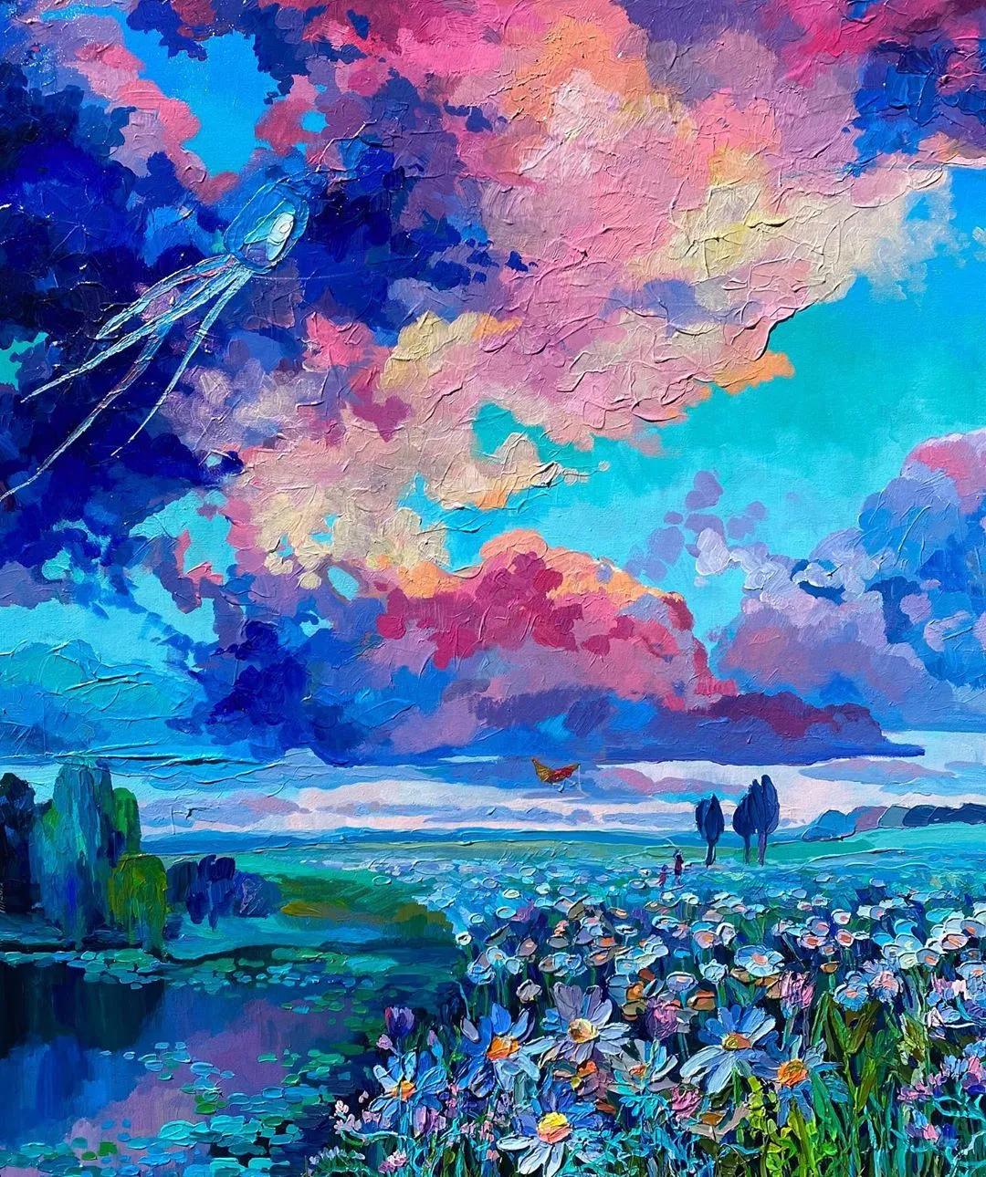 一千元颜料画画,画画颜料全套捡漏