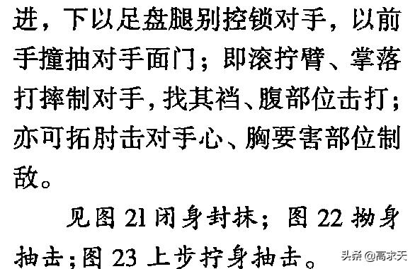八极拳短棍技法,八极拳暗腿拔根技法