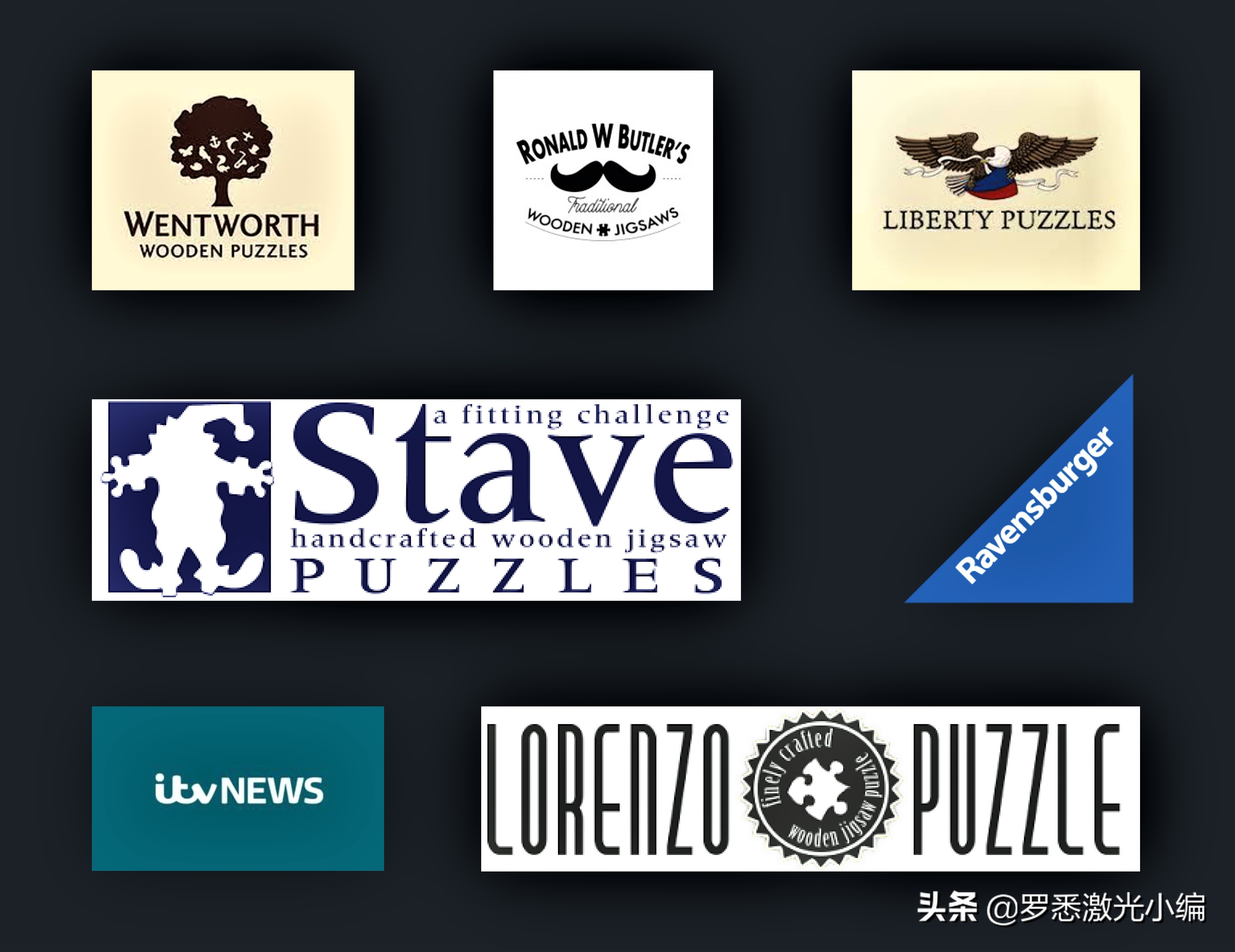 激光切割木质拼图周边,3d立体金属拼图激光切割