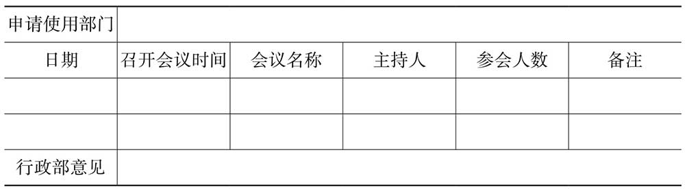 行政部门实用办公表格,行政人员必备的表格模板