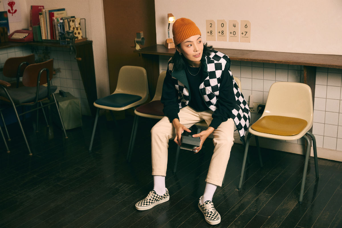 棋盘格女孩,棋盘格元素天生自带酷感