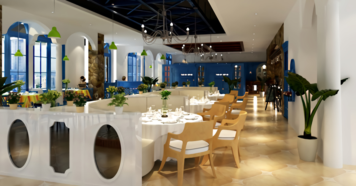 10万元客餐厅装修设计,清新餐厅装修设计公司推荐