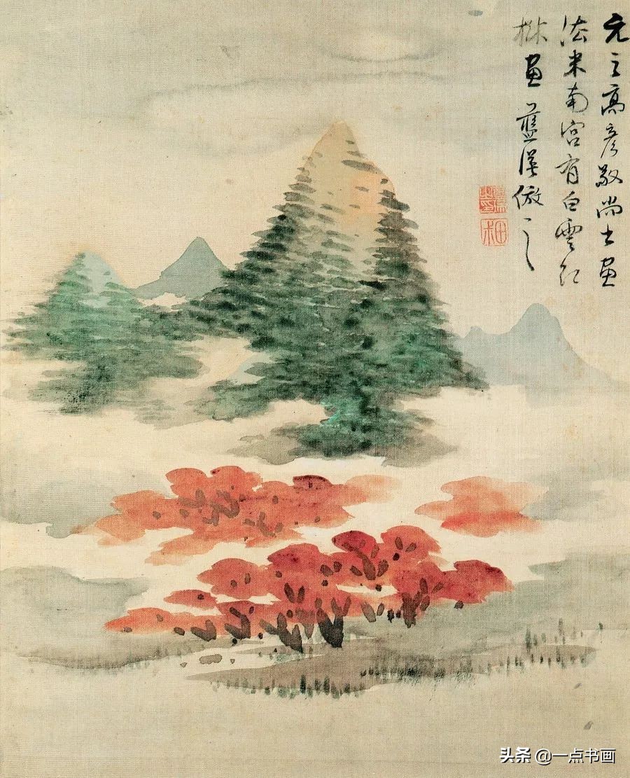 明画家蓝瑛溪山幽居图,明蓝瑛山水画全集