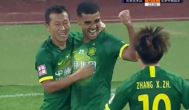 国安1-1扳平比分第77分钟,国安开局2:0被反超