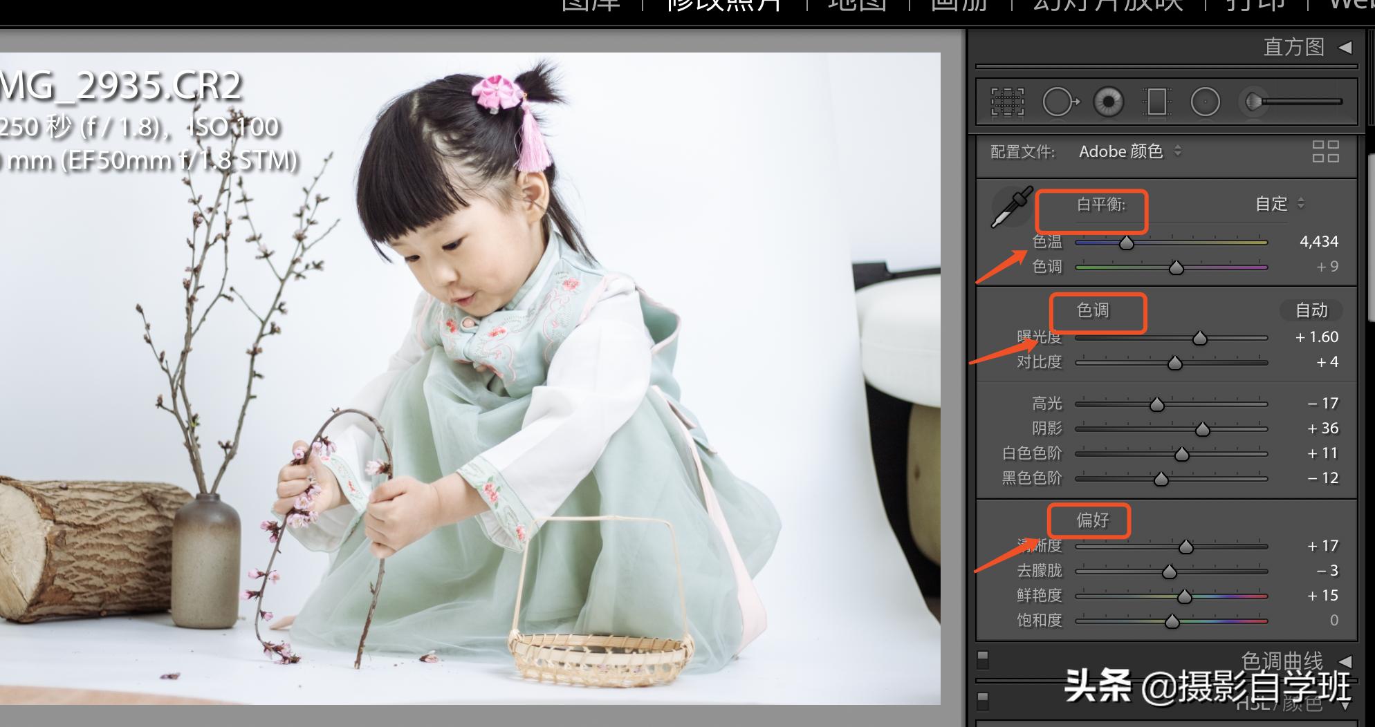 儿童拍稻田照片怎么拍出高级感,儿童摄影居家人像调色教程