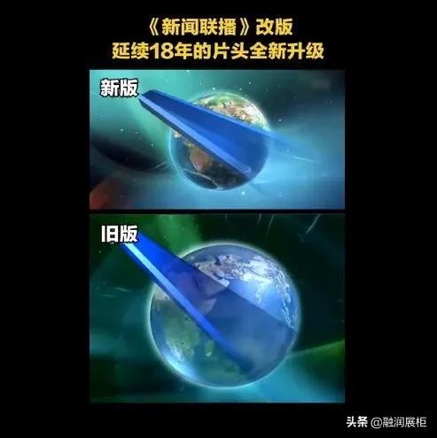 新闻联播片头换了，融润展柜有幸见证了这一历史性时刻