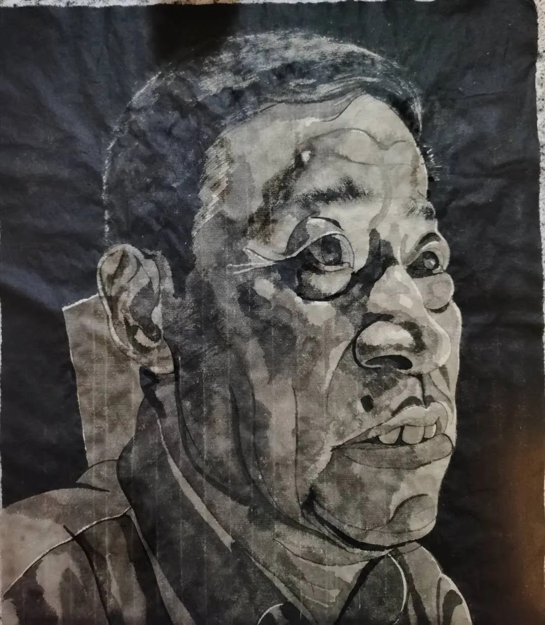 方增先水墨人物画作品欣赏图文,方力钧画自然风景